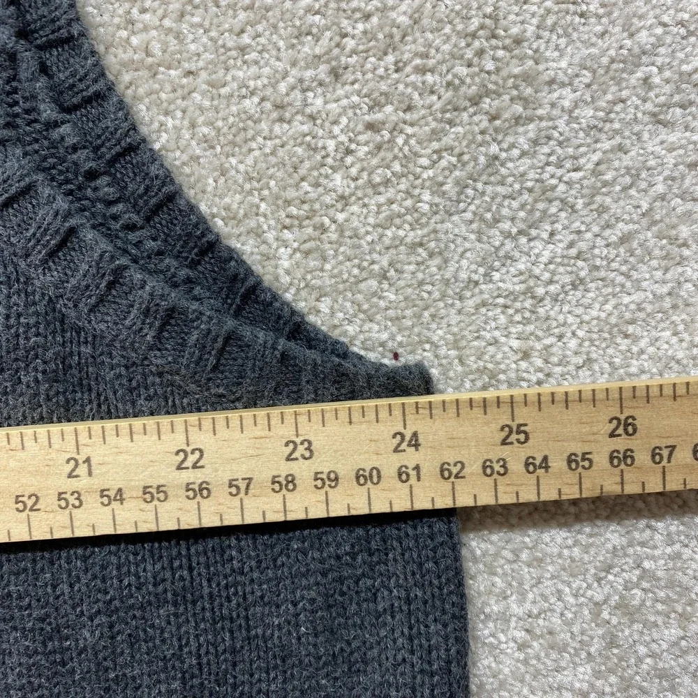 Polo Ralph Lauren Sweater Vest Mens 2XL Gray V Neck Pullover Knit Classic Cotton